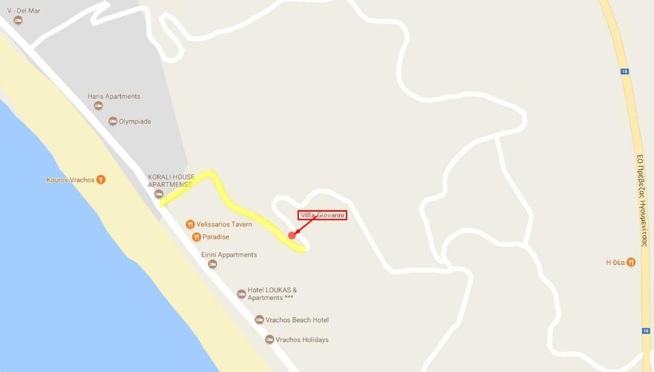 Villa Giovanni Paralia Vrachou Ngoại thất bức ảnh